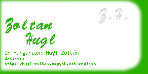 zoltan hugl business card